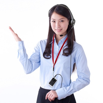 ヘッドセット_ワイヤレスガイド用_親機用 サンワサプライ