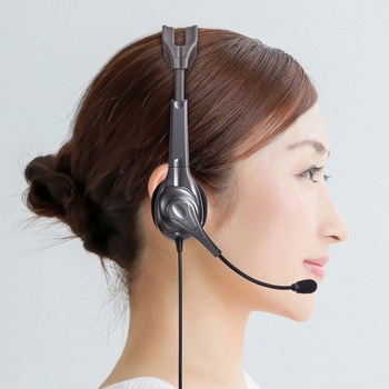 ヘッドセット_ワイヤレスガイド用_親機用 サンワサプライ