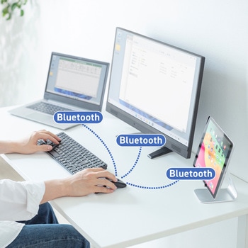 ブルーLEDマウス_Bluetooth 5.0_静音 サンワサプライ