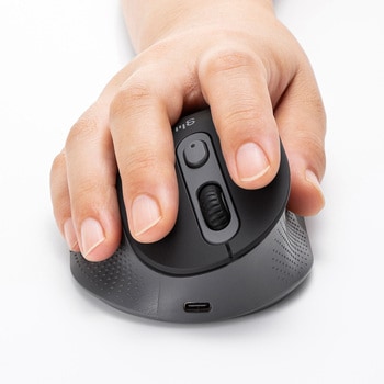 ブルーLEDマウス_Bluetooth 5.0/ワイヤレス_静音エルゴノミクス サンワサプライ