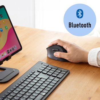 ブルーLEDマウス_Bluetooth 5.0/ワイヤレス_静音エルゴノミクス サンワサプライ