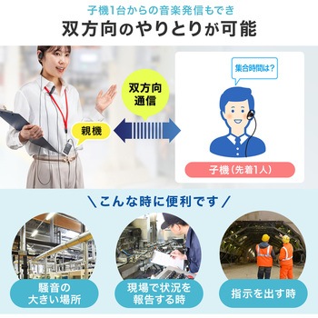 ワイヤレスガイドシステム_親機 サンワサプライ