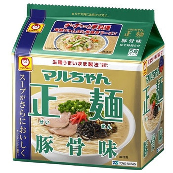 マルちゃん 正麺 豚骨味5食 1ケース(445g×6個) 東洋水産(マル