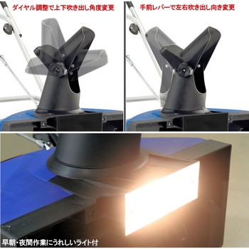 電動除雪機 スノーブロワー・ヘッドライト付(家庭用・100V仕様) PowerG