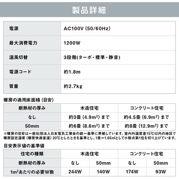 スリムセラミックファンヒーター アイリスオーヤマ