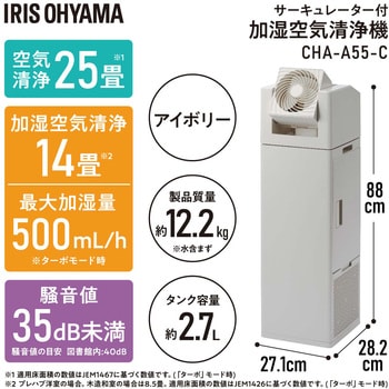 CHA-A55-C サーキュレーター付き加湿空気清浄機 アイリスオーヤマ