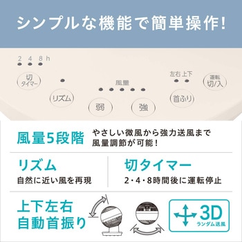 サーキュレーターアイ 18畳 上下左右首振りタイプ アイリスオーヤマ