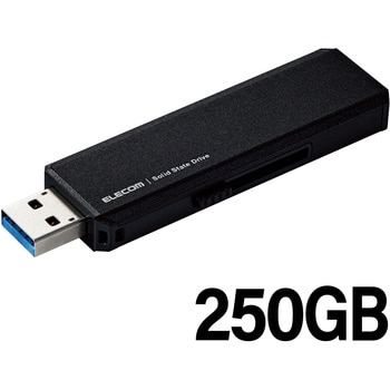 ESD-EWA0250GBK SSD 外付け ポータブル USB3.2 Gen2 読出最大600MB/秒