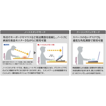 2WAY 6FAN ノートPCスタンド 全面冷却タイプ MCO