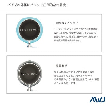 ELフラット吊バンド SGP管 ステンレス80A AWJ