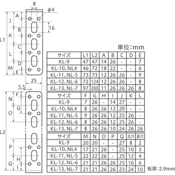 補助金具PL 黒 八幡ねじ