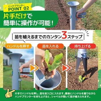ハンドプランター 小 スピード苗トレーセット 平城商事