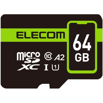 マイクロSDカード microSDXC Class10 UHS-I 90MB/s 防水(IPX7) データ復旧サービス 2年付 エレコム