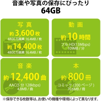 マイクロSDカード microSDXC Class10 UHS-I 90MB/s 防水(IPX7) データ復旧サービス 2年付 エレコム