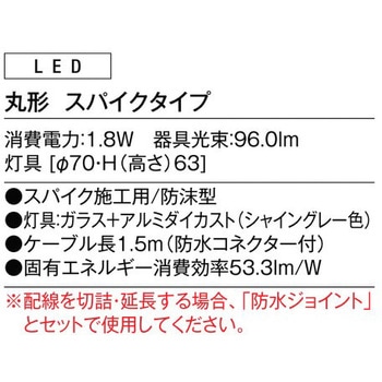 グラスフロアライト 丸形スパイクタイプ TOEX(LIXIL)