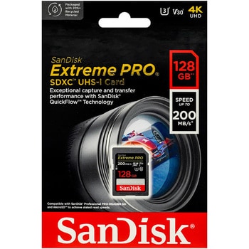 SDSDXXD-128G-GN4IN SDXCカード 128GB Extreme PRO UHS-1 U3 V30 ...