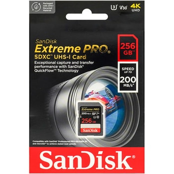 Sandisk Extreme Pro 256GB V30 SDXC UHS-1サンディスク