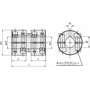 カップリング ゼロカップ(キー溝付タイプ) ZA-KN・Z-K・Z-KN Z-20KN 三好キカイ