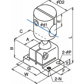 3次元ブラケット(組合せ品) 近接タイプ 水平取付 BC08-005863B 三好キカイ