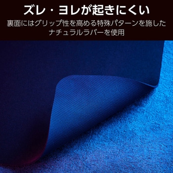 ゲーミング マウスパッド 小型 バランスタイプ 中目クロス 表面 ラバーベース 300×350×2mm エレコム