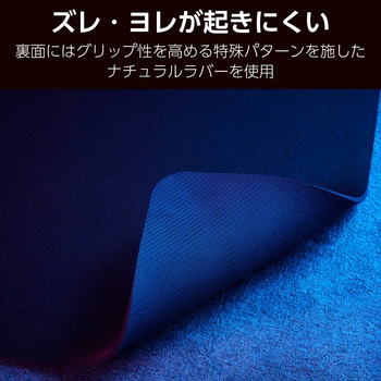 ゲーミング マウスパッド バランスタイプ 中目クロス 表面 ラバーベース 420×460×3mm エレコム