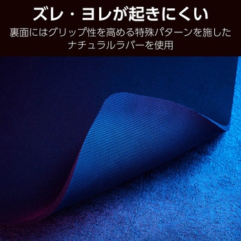 ゲーミング マウスパッド バランスタイプ 中目クロス 表面 ラバーベース 420×460×5mm エレコム