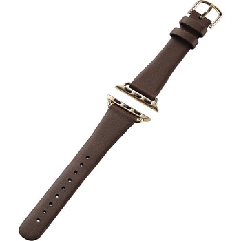 アップルウォッチバンド SE 第2世代/第1世代 Series9/8/7/6/5/4/3/2/1 (41 40 38mm) レザー ベルト スリム エレコム