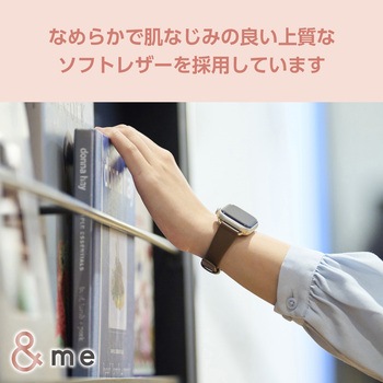 アップルウォッチバンド SE 第2世代/第1世代 Series9/8/7/6/5/4/3/2/1 (41 40 38mm) レザー ベルト スリム エレコム