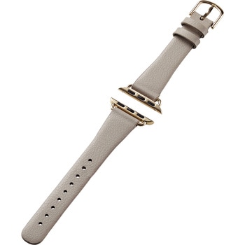 アップルウォッチバンド SE 第2世代/第1世代 Series9/8/7/6/5/4/3/2/1 (41 40 38mm) レザー ベルト スリム エレコム
