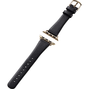 アップルウォッチバンド SE 第2世代/第1世代 Series9/8/7/6/5/4/3/2/1 (41 40 38mm) レザー ベルト スリム エレコム