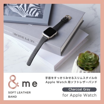 アップルウォッチバンド SE 第2世代/第1世代 Series9/8/7/6/5/4/3/2/1 (41 40 38mm) レザー ベルト スリム エレコム