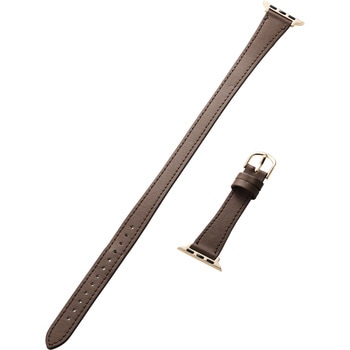 アップルウォッチバンド SE(第2世代/第1世代) Series9/8/7/6/5/4/3/2/1(41 40 38mm) レザー ロングサイズ エレコム