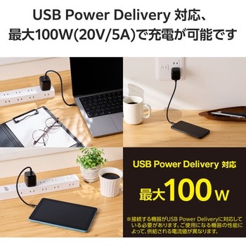タイプCケーブル 【USB Type C to C】 PD 100W 急速充電 シリコン素材 やわらかい アルミコネクタ エレコム