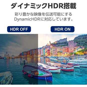 HDMI 2.1 ケーブル ウルトラハイスピード 8K 60Hz 4K 120Hz eARC VRR Dynamic HDR イーサネット エレコム