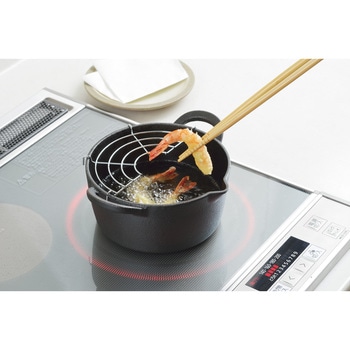 スプラウト IH対応鉄鋳物製天ぷら鍋