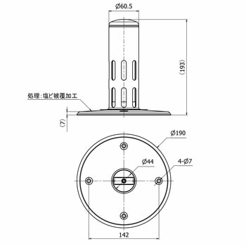 丸形 ダモ脱気筒塩ビシート用 丸型 山装 材質SUS304 - 【通販モノタロウ】