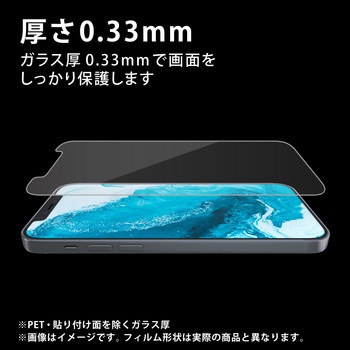 Xperia 5 IV (SO-54C/SOG09) ガラスフィルム 高透明 ブルーライトカット 強化ガラス 表面硬度10H 指紋防止 エレコム