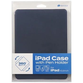 iPad 10.2インチ対応 360度回転可能 Apple Pencilを収納できるホルダー付きケース OWLTECH(オウルテック)