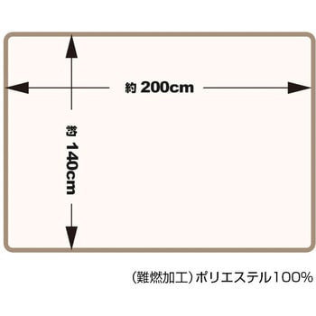 真空パック難燃備蓄用不織布毛布(日本防炎協会認定ラベル付) ブレイン