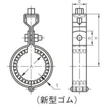 防振吊ロック付 アカギ 吊配管金具 【通販モノタロウ】