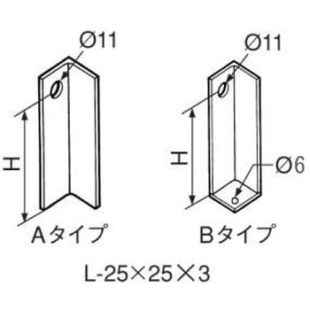 床バンド用足 アカギ