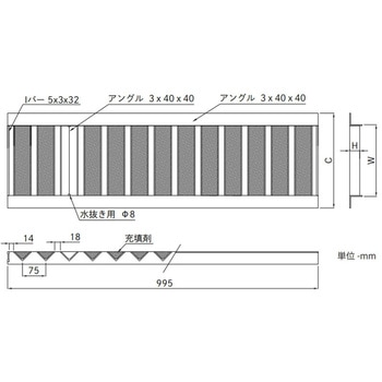 景観用グレーチング HYUシリーズ ブラウン