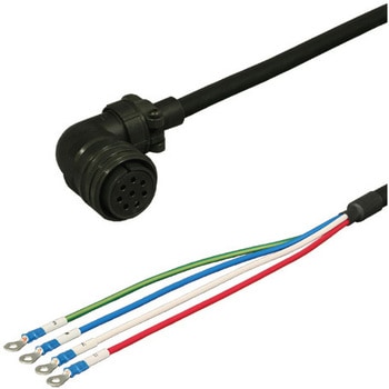 三菱電機J2S対応電源ケーブル<直結><アングルプラグ><反負荷側><可動> ダイヤトレンド