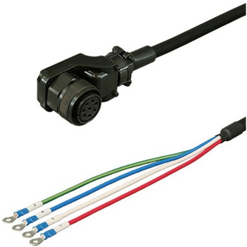 三菱電機J2S対応電源ケーブル<直結><低背アングルプラグ><反負荷側><固定> ダイヤトレンド