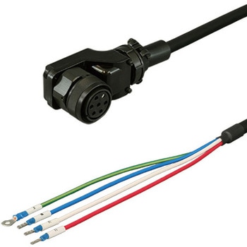 三菱電機J2S対応電源ケーブル<直結><低背アングルプラグ><反負荷側><固定> - ダイヤトレンド