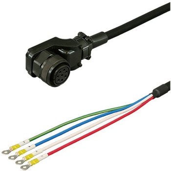 三菱電機J2S対応電源ケーブル<直結><低背アングルプラグ><反負荷側><可動> ダイヤトレンド