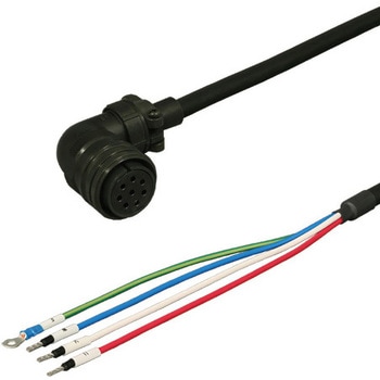 三菱電機J3/J2S対応電源ケーブル<直結><アングルプラグ><反負荷側><固定> ダイヤトレンド