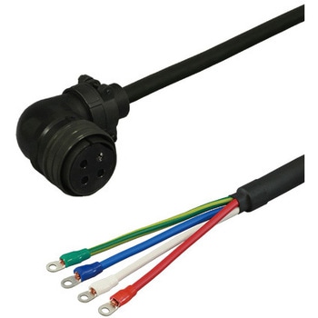三菱電機J4/J3/J2S対応電源ケーブル<直結><アングルプラグ><反負荷側><可動> ダイヤトレンド