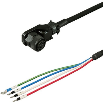三菱電機J3対応電源ケーブル<直結><低背アングルプラグ><反負荷側><固定> ダイヤトレンド