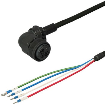 三菱電機J4/J3対応電源ケーブル<直結><アングルプラグ><反負荷側><可動> ダイヤトレンド